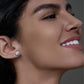 D VVS1 Moissanite Studs 0.6-4cttw 10K Gold S925 Silver