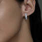 3 CTTW Moissanite Hoop Earrings, D Color Round Cut in 925 Sterling Silver, GRA Certified Diamond Alternative Jewelry
