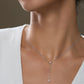 Y-Shape Pendant Necklace with Marquise Cut Moissanite, D Color VVS1 Clarity in 925 Sterling Silver, Gift for Girlfriend with Elegant Gift Box