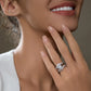 3-in-1 Moissanite Bridal Set, 4.52 CTTW (3 CT Center Stone) D Color VVS1, Oval Cut in 925 Sterling Silver with Certificate