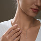 Y-Shape Pendant Necklace with Marquise Cut Moissanite, D Color VVS1 Clarity in 925 Sterling Silver, Gift for Girlfriend with Elegant Gift Box