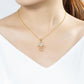 Hamsa Hand Pendant with 1 Carat Round Cut Moissanite, 14K Gold Plated 925 Sterling Silver,  Jewelry for Women