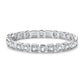 Moissanite Tennis Bracelet, 8-10.4 CTTW D Color VVS1 Clarity Round Cut Bezel Set in 925 Sterling Silver, Classic Diamond Bracelet for Women with Certificate