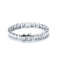 Moissanite Tennis Bracelet, 8-10.4 CTTW D Color VVS1 Clarity Round Cut Bezel Set in 925 Sterling Silver, Classic Diamond Bracelet for Women with Certificate
