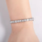 Moissanite Tennis Bracelet, 8-10.4 CTTW D Color VVS1 Clarity Round Cut Bezel Set in 925 Sterling Silver, Classic Diamond Bracelet for Women with Certificate