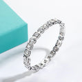 Moissanite Tennis Bracelet, 8-10.4 CTTW D Color VVS1 Clarity Round Cut Bezel Set in 925 Sterling Silver, Classic Diamond Bracelet for Women with Certificate