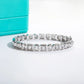 Moissanite Tennis Bracelet, 8-10.4 CTTW D Color VVS1 Clarity Round Cut Bezel Set in 925 Sterling Silver, Classic Diamond Bracelet for Women with Certificate