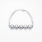 Adjustable Moissanite Anklet & Bracelet, 18K Gold Plated Sterling Silver 16+2cm Chain