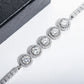 Adjustable Moissanite Anklet & Bracelet, 18K Gold Plated Sterling Silver 16+2cm Chain