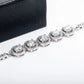 Adjustable Moissanite Anklet & Bracelet, 18K Gold Plated Sterling Silver 16+2cm Chain