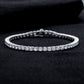 The Eternal Brilliance Bracelet: D Color VVS1 Moissanite in Sterling Silver | GRA Certified Unisex Luxury