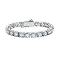 The Eternal Brilliance Bracelet: D Color VVS1 Moissanite in Sterling Silver | GRA Certified Unisex Luxury