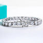 The Eternal Brilliance Bracelet: D Color VVS1 Moissanite in Sterling Silver | GRA Certified Unisex Luxury