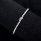 The Eternal Brilliance Bracelet: D Color VVS1 Moissanite in Sterling Silver | GRA Certified Unisex Luxury