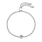 Adjustable Moissanite Anklet & Bracelet, 18K Gold Plated Sterling Silver 25cm Chain