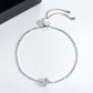 Adjustable Moissanite Anklet & Bracelet, 18K Gold Plated Sterling Silver 25cm Chain