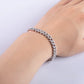 21.8-28.5 CTTW Moissanite Cuban Link Bracelet, D Color VVS1 Round Cut in 925 Sterling Silver, Iced Out Hip Hop Jewelry for Men & Women