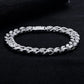 21.8-28.5 CTTW Moissanite Cuban Bracelet | D Color VVS1 & Iced Out | 925 Sterling Silver Unisex