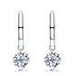 Moissanite Dangle Earring 2/4/6.56CTTW D Color VVS1 925 Sterling Silver Moissanite Drop Earring for Women Wife Her with Certificate