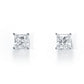 1.2-4CTTW Princess Cut D VVS1 Moissanite Stud Earrings 925 Sterling Silver 10K Post