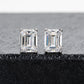 Princess Cut Moissanite Stud Earrings 1.2-4CTTW D Color VVS1 925 Silver 10K Post for Women
