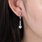 Moissanite Tassel Pendant Earrings in 925 Sterling Silver | Elegant Drop Dangle Earrings for Women