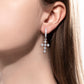 Cross Pendant Hoop Earrings with Moissanite, 925 Sterling Silver Fashion Jewelry for Women, Party Gift