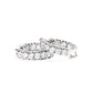 Huggie Hoop Earrings, Round Cut White Diamond & Moissanite Options, 14K White Gold Plated 925 Sterling Silver, Hypoallergenic Earrings for Women & Men