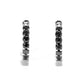 Huggie Hoop Earrings, Round Cut White Diamond & Moissanite Options, 14K White Gold Plated 925 Sterling Silver, Hypoallergenic Earrings for Women & Men