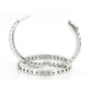 GRA Certified Moissanite Hoop Earrings, 14K Gold Plated 925 Sterling Silver