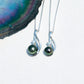 9-11mm AAAA Tahitian Black Pearl Necklace with D Color Moissanite Accents, 10K White Gold Plated over Sterling Silver, 45+2+3cm Adjustable Chain