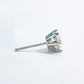 1.0 Ct 6-Prong Moissanite Stud Earrings, GRA Certified Rhodium Plated 925 Silver, Hypoallergenic