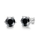 1.0 Ct 6-Prong Moissanite Stud Earrings, GRA Certified Rhodium Plated 925 Silver, Hypoallergenic