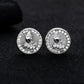 Buddha Hand Iced Out Stud Earrings  0.5cttw D Color Moissanite in 925 Sterling Silver  Hip Hop Street Style Jewelry