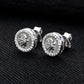 Archer Iced Out Stud Earrings   0.5cttw D Color Moissanite in 925 Sterling Silver | Hip Hop Street Style Jewelry
