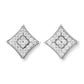 Unisex Iced Out Moissanite Screw Back Studs | 14K Gold Plated 925 Sterling Silver | Hip Hop Street Jewelry