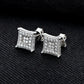 Unisex Iced Out Moissanite Screw Back Studs | 14K Gold Plated 925 Sterling Silver | Hip Hop Street Jewelry