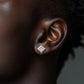Unisex Iced Out Moissanite Screw Back Studs | 14K Gold Plated 925 Sterling Silver | Hip Hop Street Jewelry