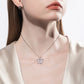 Butterfly Pendant Necklace with D Color VVS1 Moissanite, 925 Sterling Silver Adjustable 40+2+3cm Chain, Certified Gift for Women