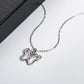 Butterfly Pendant Necklace with D Color VVS1 Moissanite, 925 Sterling Silver Adjustable 40+2+3cm Chain, Certified Gift for Women