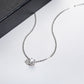 Circle Pendant Necklace with D Color VVS1 Moissanite, 925 Sterling Silver Adjustable 40+2+3cm Chain, Certified Gift for Women
