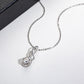 Infinity & Cross Moissanite Pendant Necklace, D Color VVS1 in 925 Sterling Silver, 40+2+3cm Adjustable Chain for Women with Certificate