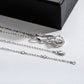 Infinity & Cross Moissanite Pendant Necklace, D Color VVS1 in 925 Sterling Silver, 40+2+3cm Adjustable Chain for Women with Certificate