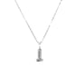 Bar Pendant Necklace with Pear Cut Moissanite, Cushion Cut D Color VVS1 Center Stone in 925 Sterling Silver, 40+2+3cm Adjustable Chain with Certificate
