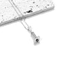 Bar Pendant Necklace with Pear Cut Moissanite, Cushion Cut D Color VVS1 Center Stone in 925 Sterling Silver, 40+2+3cm Adjustable Chain with Certificate