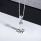 Bar Pendant Necklace with Pear Cut Moissanite, Cushion Cut D Color VVS1 Center Stone in 925 Sterling Silver, 40+2+3cm Adjustable Chain with Certificate