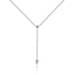 Y-Shape Pendant Necklace with Marquise Cut Moissanite, D Color VVS1 Clarity in 925 Sterling Silver, Gift for Girlfriend with Elegant Gift Box