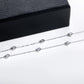 Y-Shape Diamond-Accented Necklace, Marquise Cut Moissanite Center in 925 Sterling Silver, VVS1 Clarity Jewelry Gift with Box