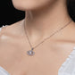 Evil Eye Necklace with Moissanite in Sterling Silver, Protection Jewelry Gift for Women & Men, Girlfriend & Boyfriend