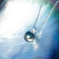 10-11mm AAAA Tahitian Black Pearl Necklace with 0.3 CT Moissanite, 10K White Gold Plated 925 Sterling Silver, 40+2+3cm Adjustable Chain